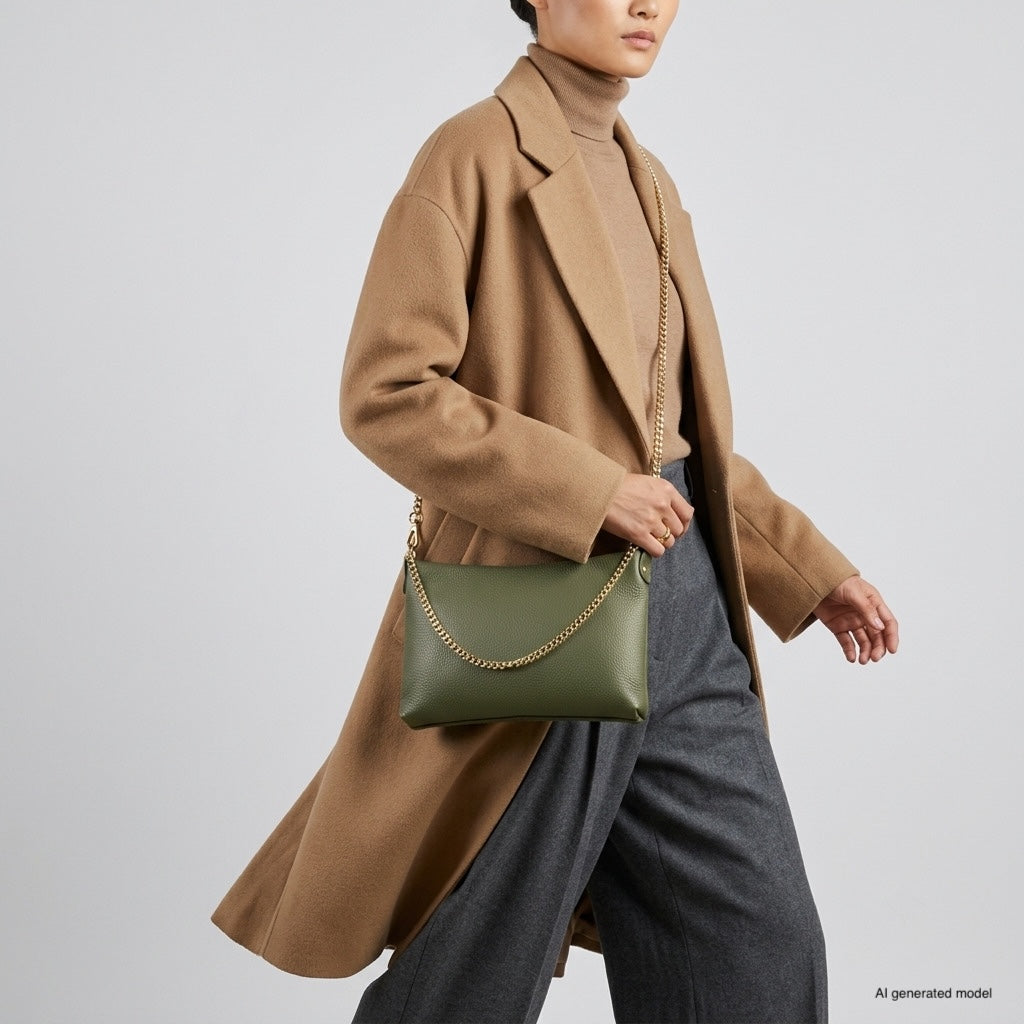 Italian Full-Grain Leather Crossbody Bag | Mantova