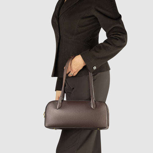 Italian Full-Grain Leather Shoulder Bag | Lecco