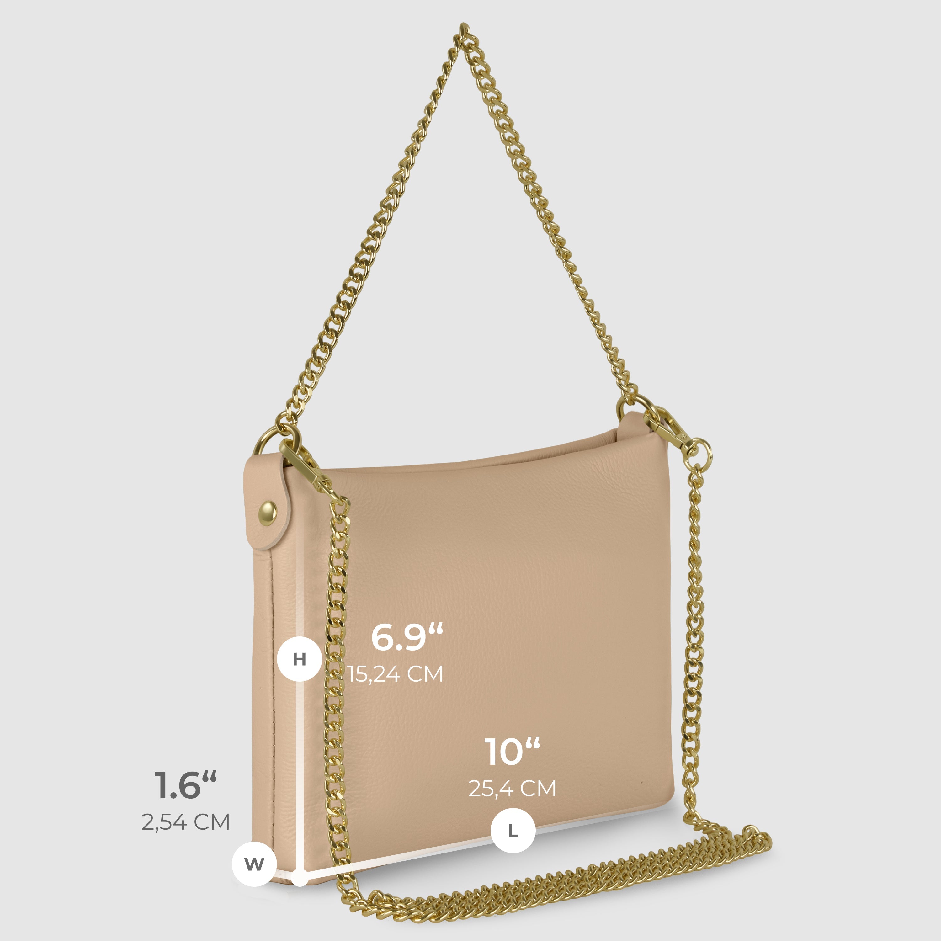Italian Full-Grain Leather Crossbody Bag | Mantova