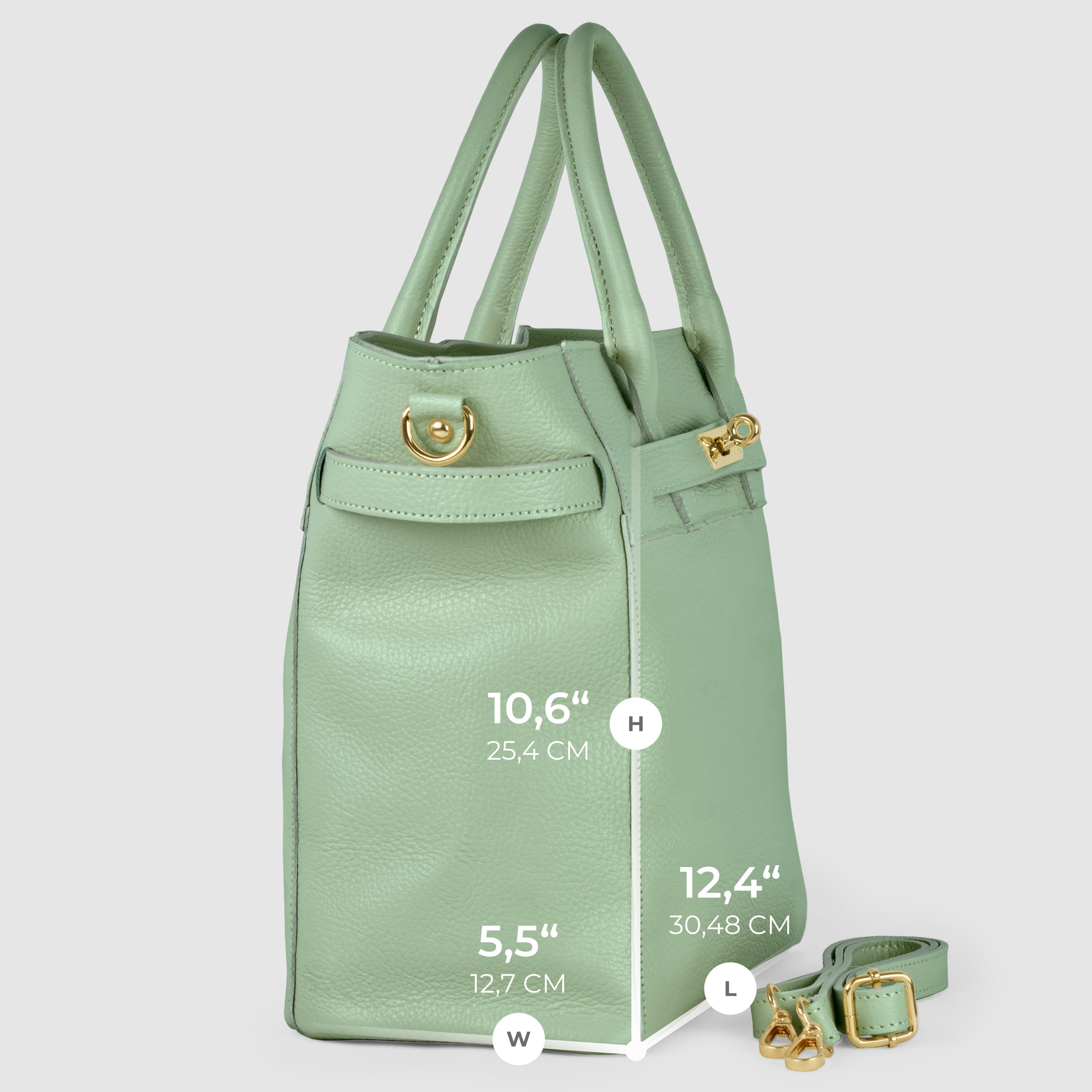 Italian Full-Grain Leather Top-Handle Bag | Cesena