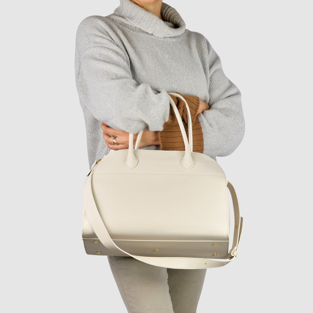 Italian Full-Grain Leather Top-Handle Bag | Asti