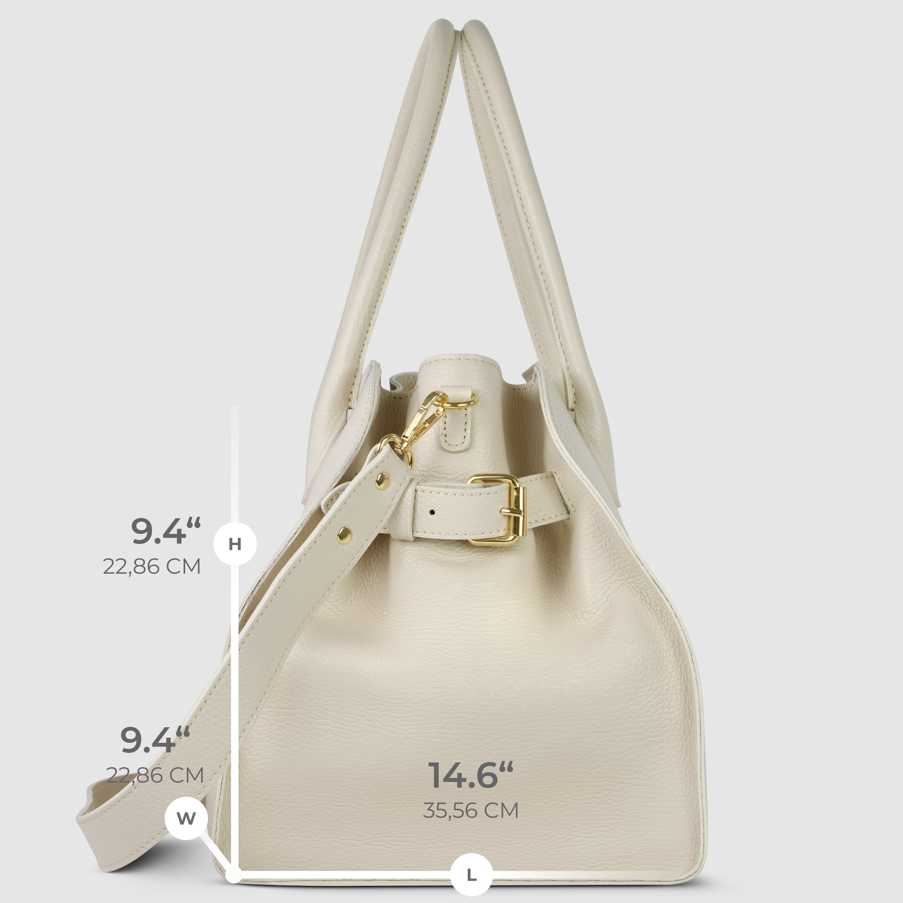 Italian Full-Grain Leather Top-Handle Bag | Asti