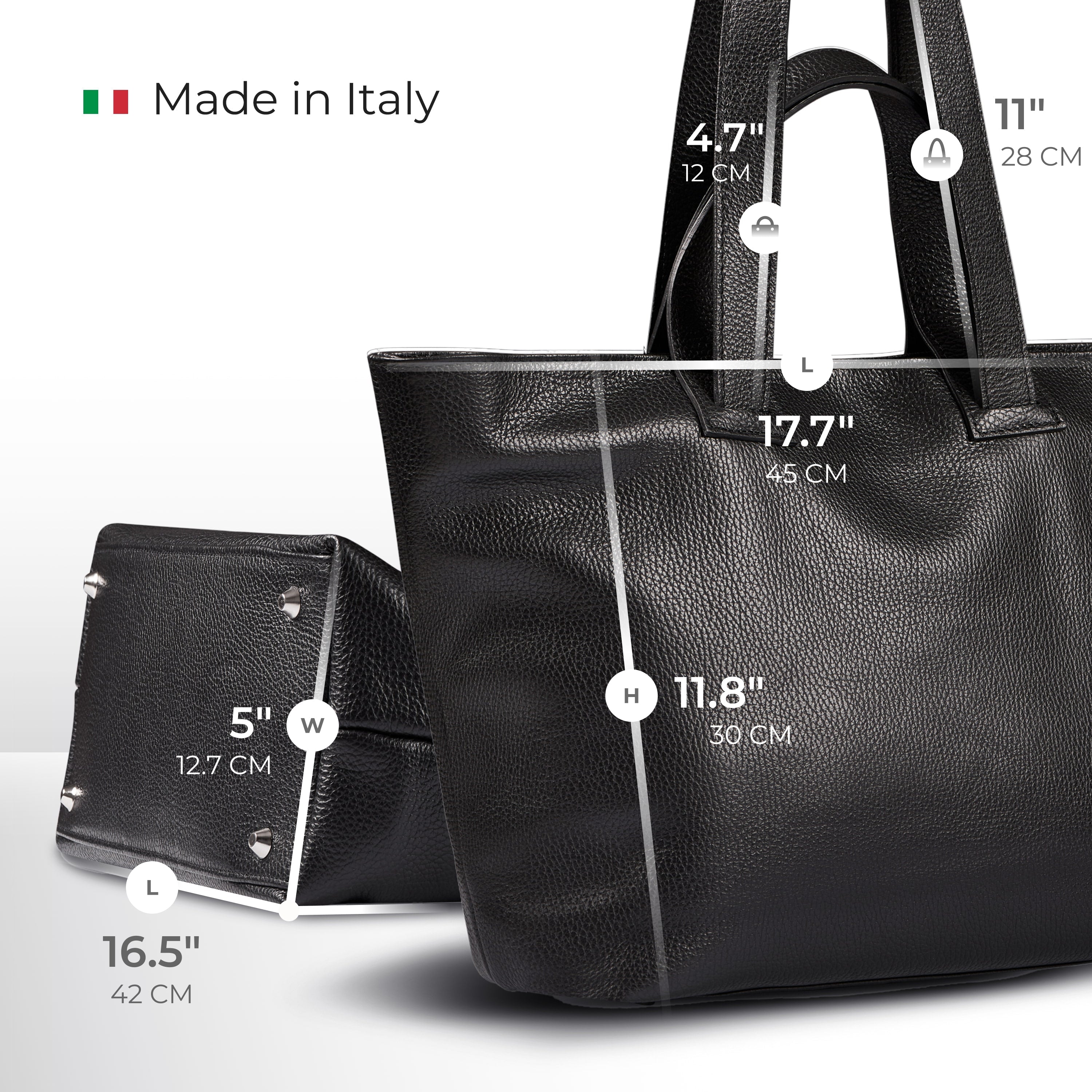 Italian Full-Grain Leather Tote Bag | Torino
