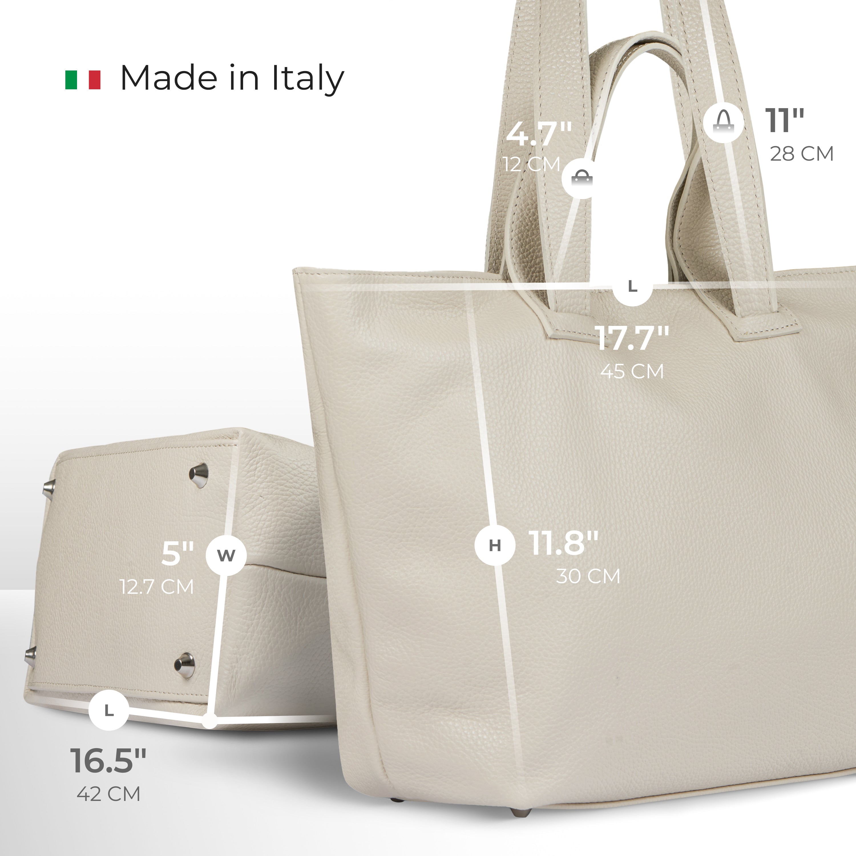 Italian Full-Grain Leather Tote Bag | Torino